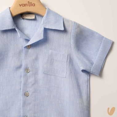 Camicia in puro lino T-Shirt e Camicia