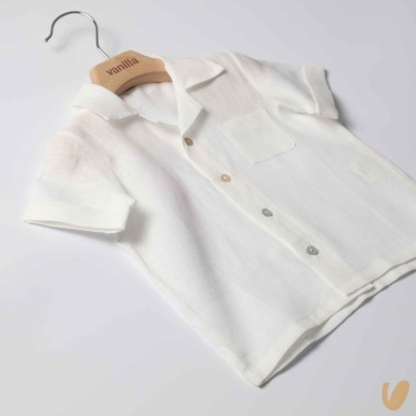 Camicia in puro lino T-Shirt e Camicia