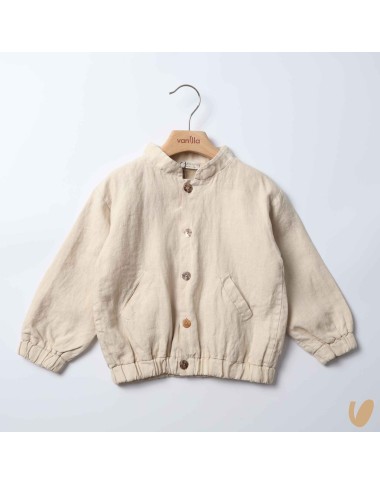 Bomber in puro lino Cappotto e Giubbino