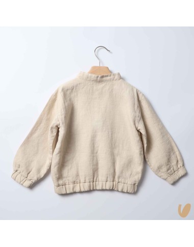 Bomber in puro lino Cappotto e Giubbino