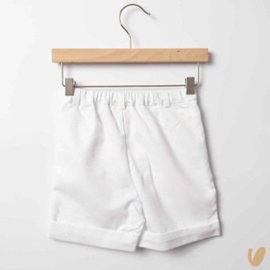 Bermuda in piquè di cotone Bermuda e Salopette