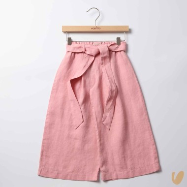 Pantalone in lino cropped Pantaloni e Jeans