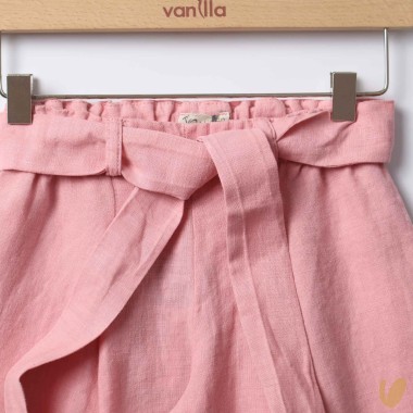 Pantalone in lino cropped Pantaloni e Jeans