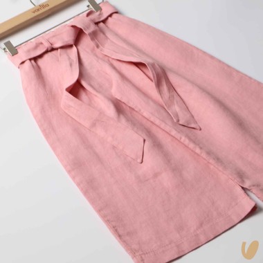 Pantalone in lino cropped Pantaloni e Jeans