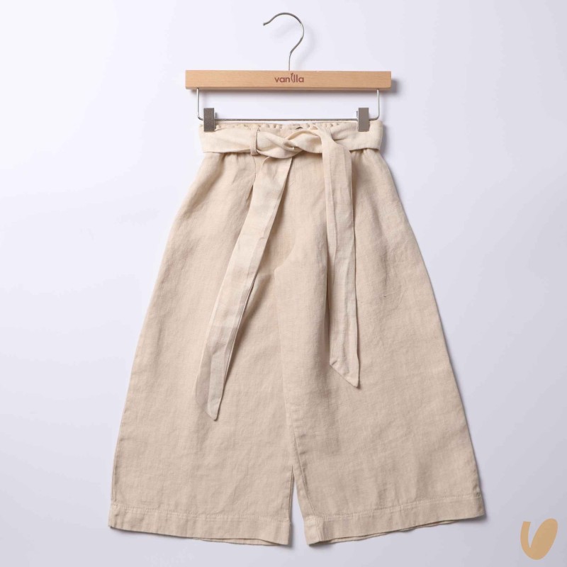 Pantalone in lino cropped Pantaloni e Jeans