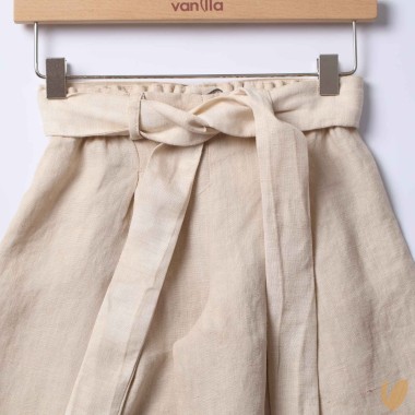 Pantalone in lino cropped Pantaloni e Jeans