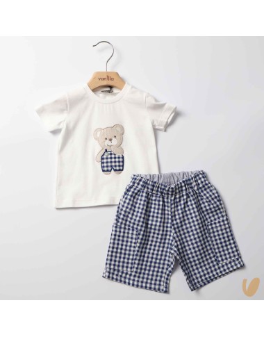 Completo orsetto vichy Completo e Pagliaccetto