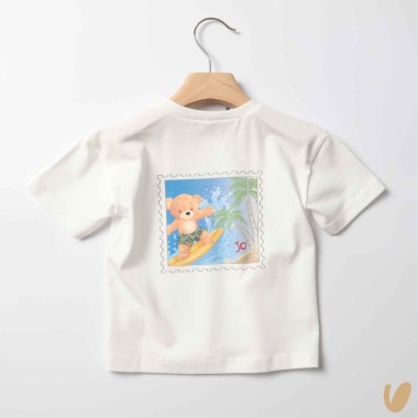 T-shirt orsetto surf T-Shirt e Polo