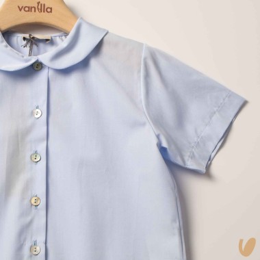 Camicia in popeline orlo fiore Camicia e Blusa