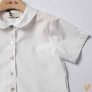 Camicia in popeline orlo fiore Camicia e Blusa