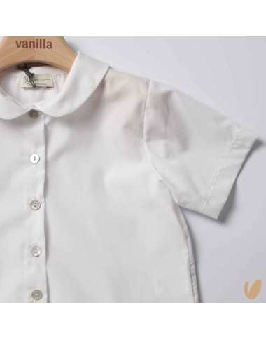 Camicia in popeline orlo fiore Camicia e Blusa