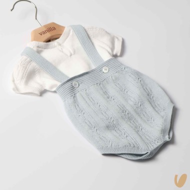 Salopette e maglia cotone organico Completo e Pagliaccetto