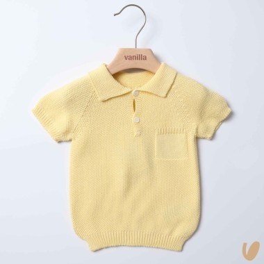 Polo in filo punto riso Cardigan e Maglia