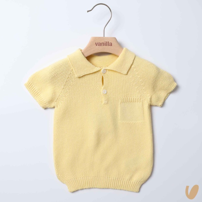 Polo in filo punto riso Cardigan e Maglia