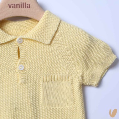 Polo in filo punto riso Cardigan e Maglia