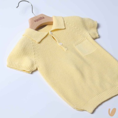 Polo in filo punto riso Cardigan e Maglia
