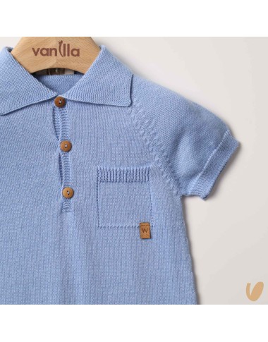 Organic cotton polo romper