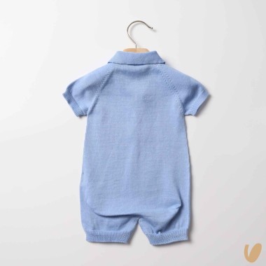 Pagliaccetto a polo in cotone organico Completo e Pagliaccetto