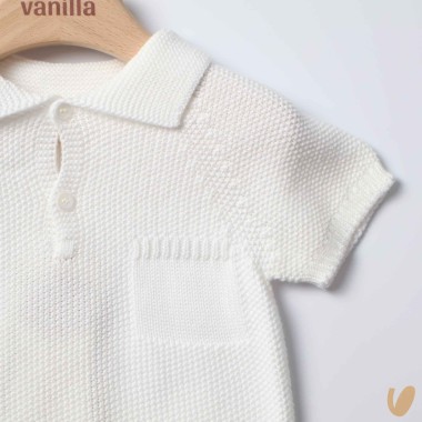 Polo in filo punto riso Cardigan e Maglia