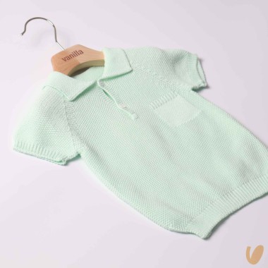 Polo in filo punto riso Cardigan e Maglia