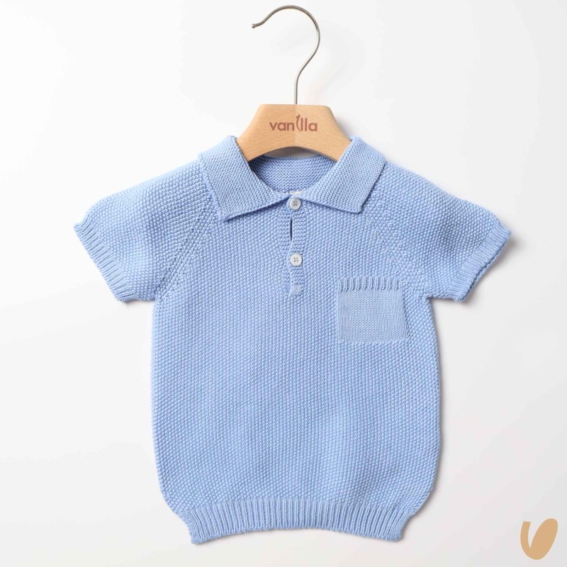 Polo in filo punto riso Cardigan e Maglia