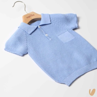 Polo in filo punto riso Cardigan e Maglia