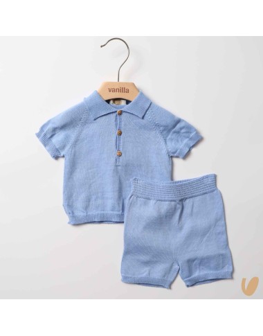 Completo polo e short filo di cotone organico Completo e Pagliaccetto