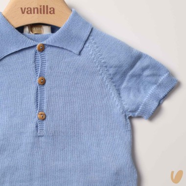 Completo polo e short filo di cotone organico Completo e Pagliaccetto