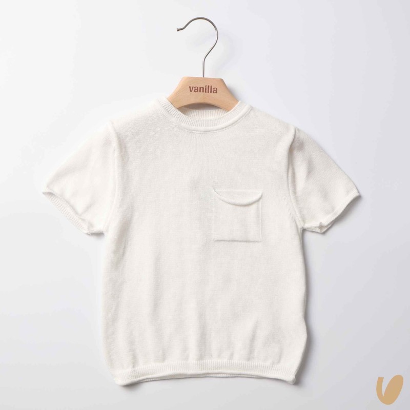 Shirt in filo di cotone organico Cardigan e Maglia