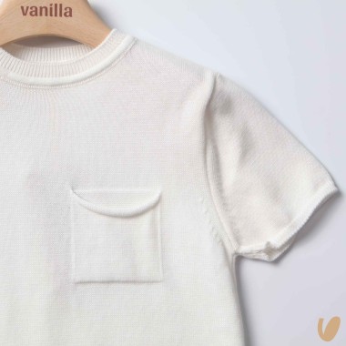 Shirt in filo di cotone organico Cardigan e Maglia