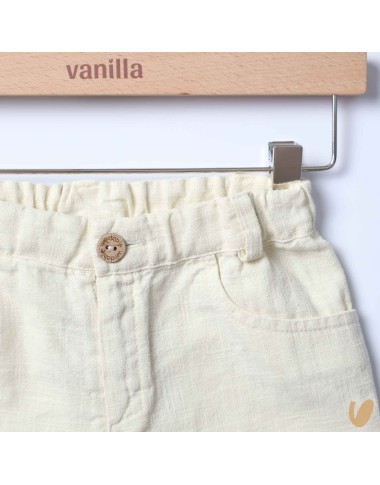 Short in pure linen