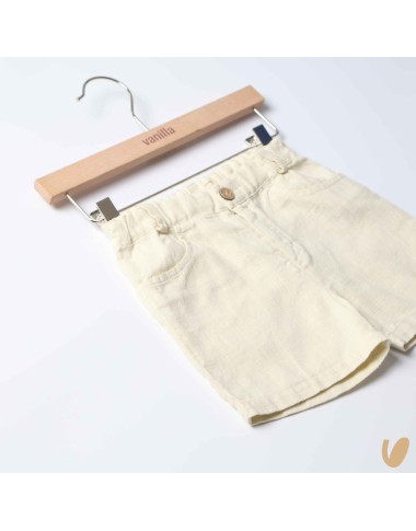 Short in pure linen