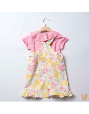 Dungarees and sweater