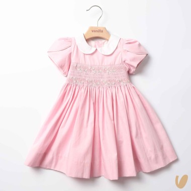 Abito in popeline punto smock Abito e Tuta