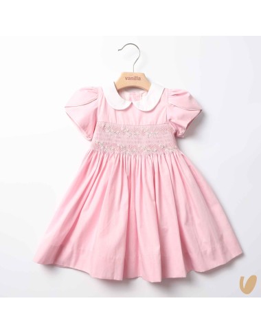 Dress in poplin smock point