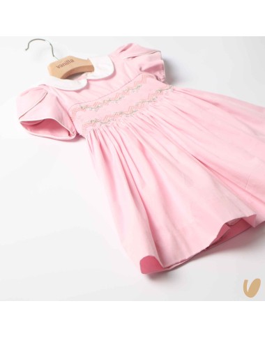 Dress in poplin smock point