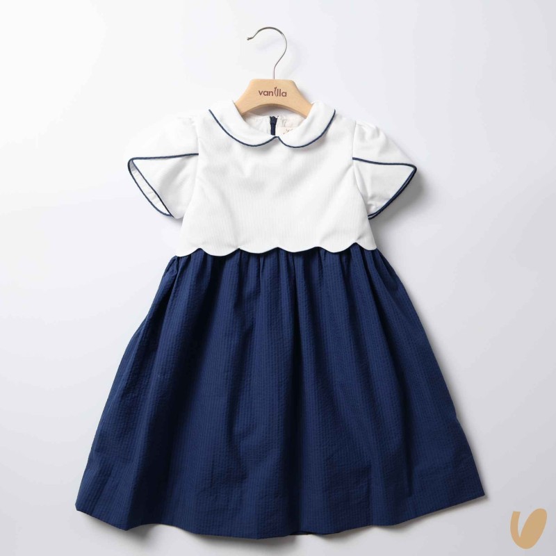 Abito in piquè e seersucker Abito e Tuta