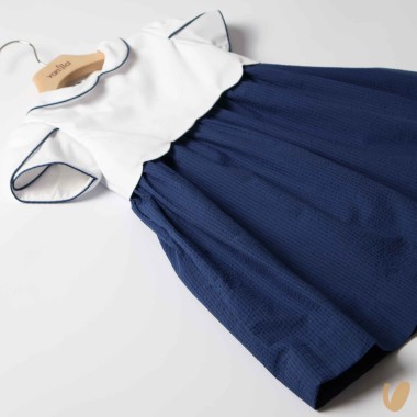 Abito in piquè e seersucker Abito e Tuta