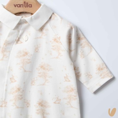 Tutina in cotone toile de jouy Tutina