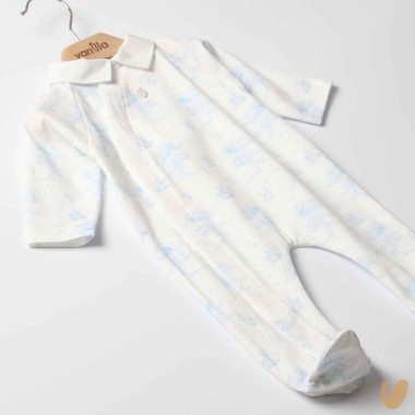 Tutina in cotone toile de jouy Tutina
