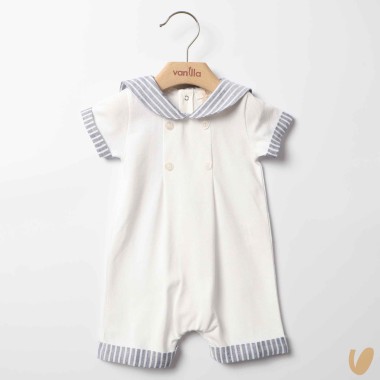 Pagliaccetto piquè marinaretto Completo e Pagliaccetto