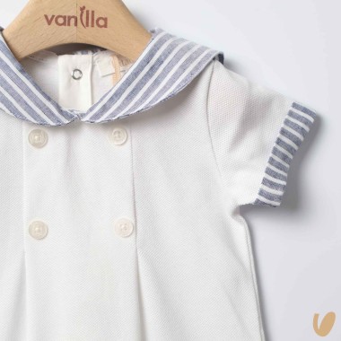 Pagliaccetto piquè marinaretto Completo e Pagliaccetto