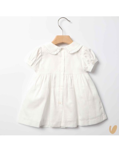 Embroidered fold dress