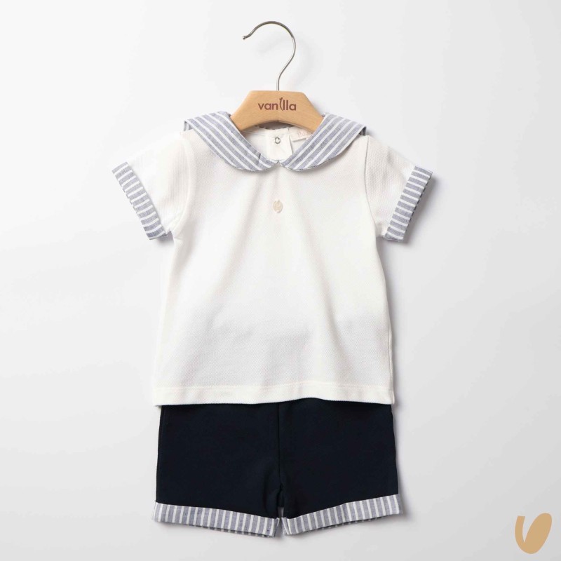 Completo piquè marinaretto Completo e Pagliaccetto