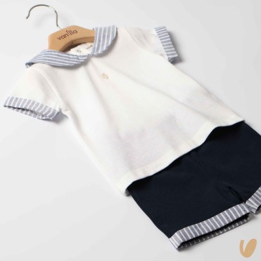 Completo piquè marinaretto Completo e Pagliaccetto