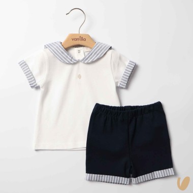 Completo piquè marinaretto Completo e Pagliaccetto