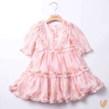 Abito chiffon fiori Abito e Tute