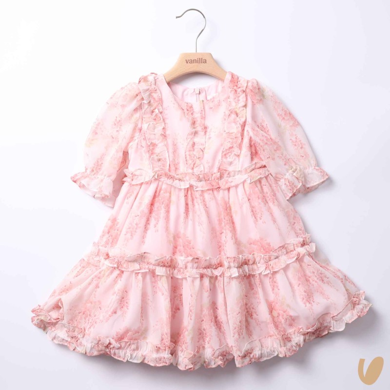 Abito chiffon fiori Abito e Tute