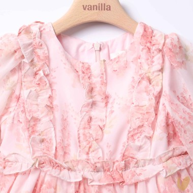 Abito chiffon fiori Abito e Tute