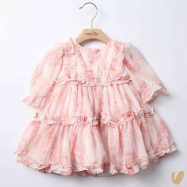 Abito chiffon fiori Abito e Tute